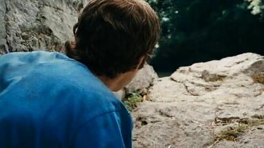 Hot blonde in the water