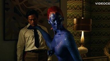 Jennifer Lawrence sexy in X-Men Days of Future Past