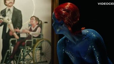 Jennifer Lawrence sexy in X-Men Days of Future Past