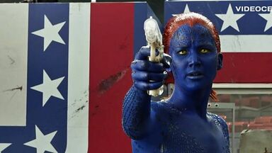 Jennifer Lawrence sexy in X-Men Days of Future Past