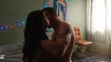 Passionate kisses and hugs with Melissa Barrera