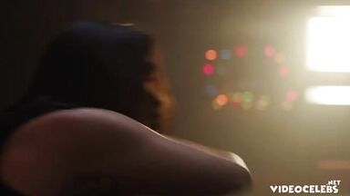 Passionate kisses and hugs with Melissa Barrera