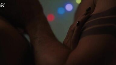 Passionate kisses and hugs with Melissa Barrera