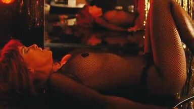 Lewd dance at the bar with a redhead