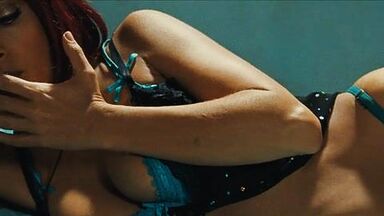 Lewd dance at the bar with a redhead