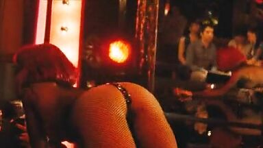 Lewd dance at the bar with a redhead