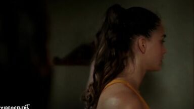 Hot bath in the bathtub with the two hot brunettes