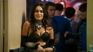 Megan Fox wearing a sexy costume