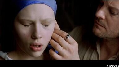 Scarlett Johansson sexy in Girl with a Pearl Earring (2003)