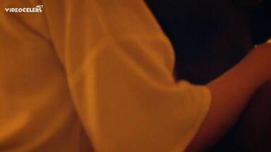 Hot kisses between a black guy and Dakota