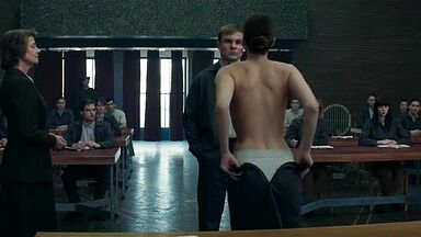 Naked in front of the class with a desire for sex