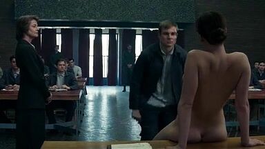 Naked in front of the class with a desire for sex