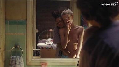 Hunter Schafer starts his morning with kisses