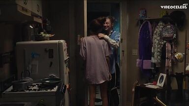 Hunter Schafer starts his morning with kisses