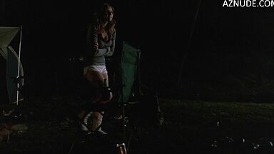 She leaves the tent because she is scared