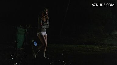 She leaves the tent because she is scared