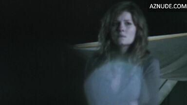 She leaves the tent because she is scared