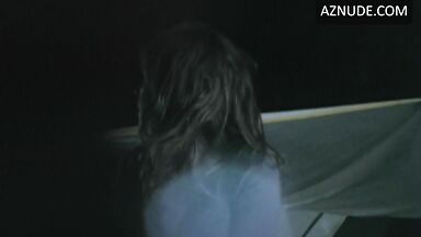 She leaves the tent because she is scared