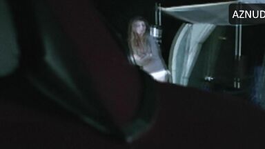 She leaves the tent because she is scared