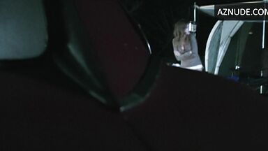 She leaves the tent because she is scared