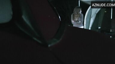 She leaves the tent because she is scared