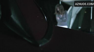 She leaves the tent because she is scared