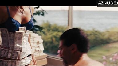 Margot make sex on a pile of money