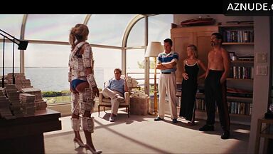 Margot make sex on a pile of money