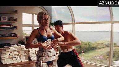 Margot make sex on a pile of money