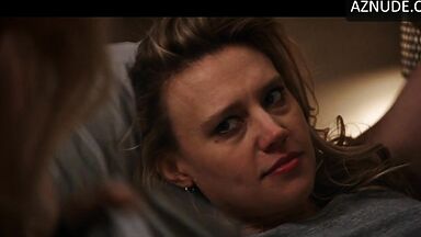 In black lingerie and full of sensuality