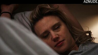 In black lingerie and full of sensuality