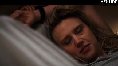 In black lingerie and full of sensuality