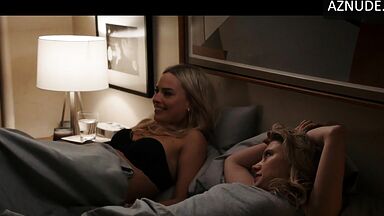 In black lingerie and full of sensuality