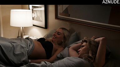 In black lingerie and full of sensuality