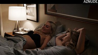 In black lingerie and full of sensuality