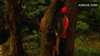 Maximum excitement in the forest with a black man