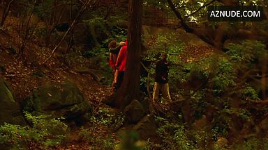 Maximum excitement in the forest with a black man
