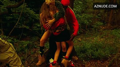 Maximum excitement in the forest with a black man