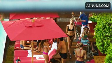 Swimsuit and kisses by the pool