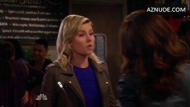 Passionate kiss with a blonde