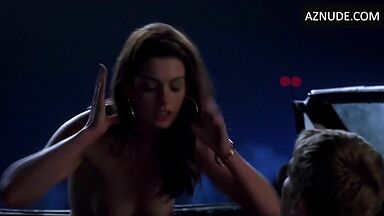 Anne Hathaway  Havoc getting ready to suck her in the backseat