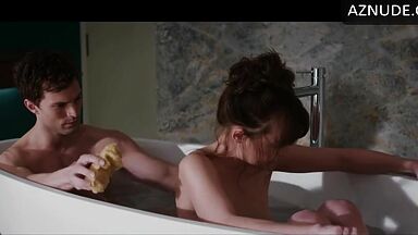 In the bathtub naked and with a desire for sex