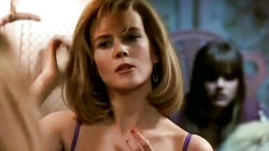 Nicole Kidman young and beautiful in purple lingerie