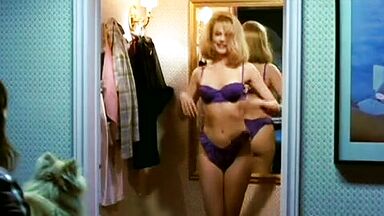 Nicole Kidman young and beautiful in purple lingerie