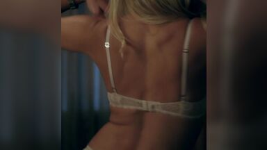 Lewd dance from a gorgeous blonde