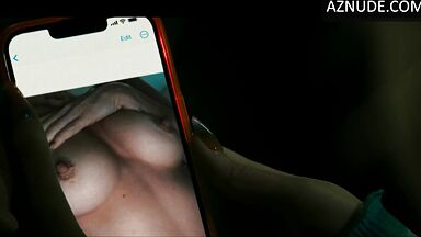 Pervert has pictures of her bare breasts on her phone