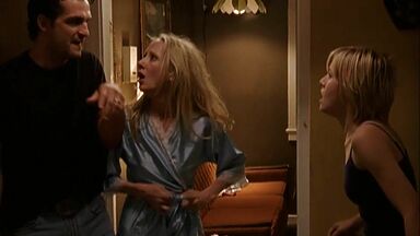 In underwear and in the shower is Kristen Bell