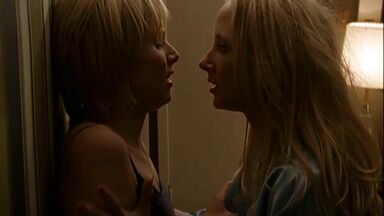In underwear and in the shower is Kristen Bell