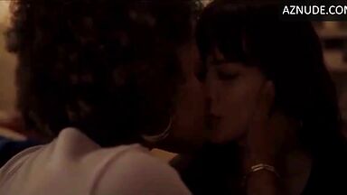 Kisses between a black woman and a white woman