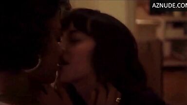 Kisses between a black woman and a white woman